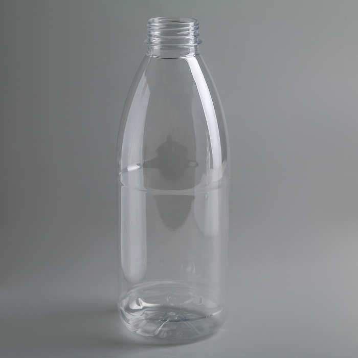 Бутылка одноразовая молочная «Универсал», 1 л, с широким горлышком 0,38 мм, цвет прозрачный оптом