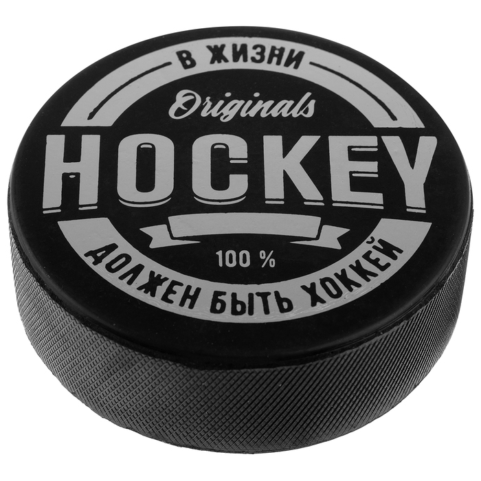 Шайба хоккейная взрослая «Ориджинал», d=7,6 см, h=2,5 см, 169 г оптом