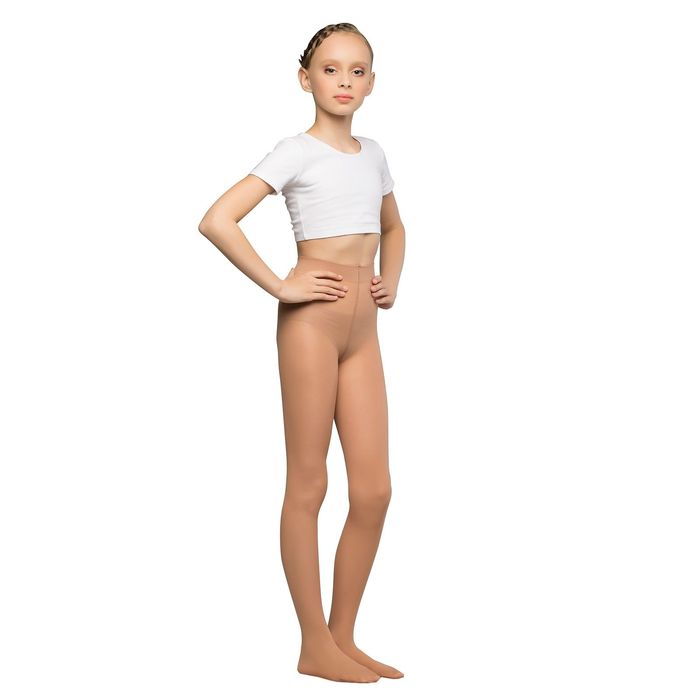 Колготки детские для танцев Liza, 40 ден, рост 152-164, цвет телесный оптом