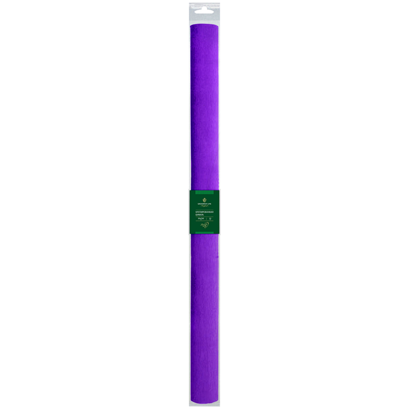 Бумага крепированная Greenwich Line, 50*250см, 32г/м2, фиолетовая, в рулоне, пакет с европодвесом оптом