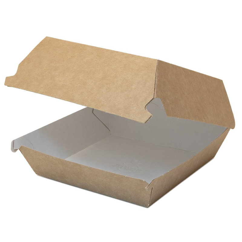 Коробка для гамбургера M, 100х100х60мм, крафт (300шт/уп) оптом