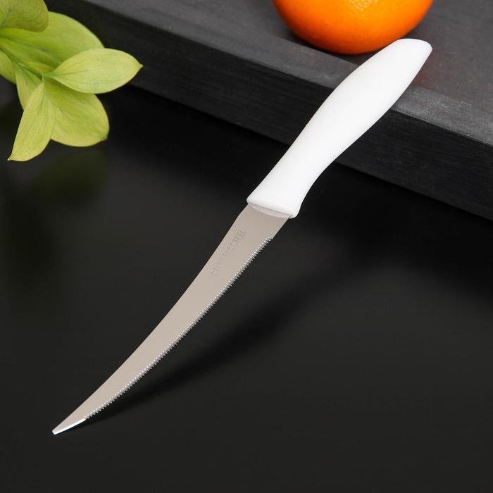 Нож кухонный для цитрусовых «Ария», лезвие 12 см, цвет МИКС оптом