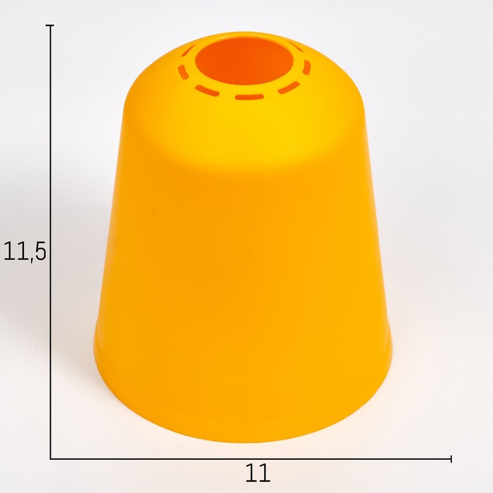 Плафон универсальный "Цилиндр"  Е14/Е27 желтый 11х11х12см оптом