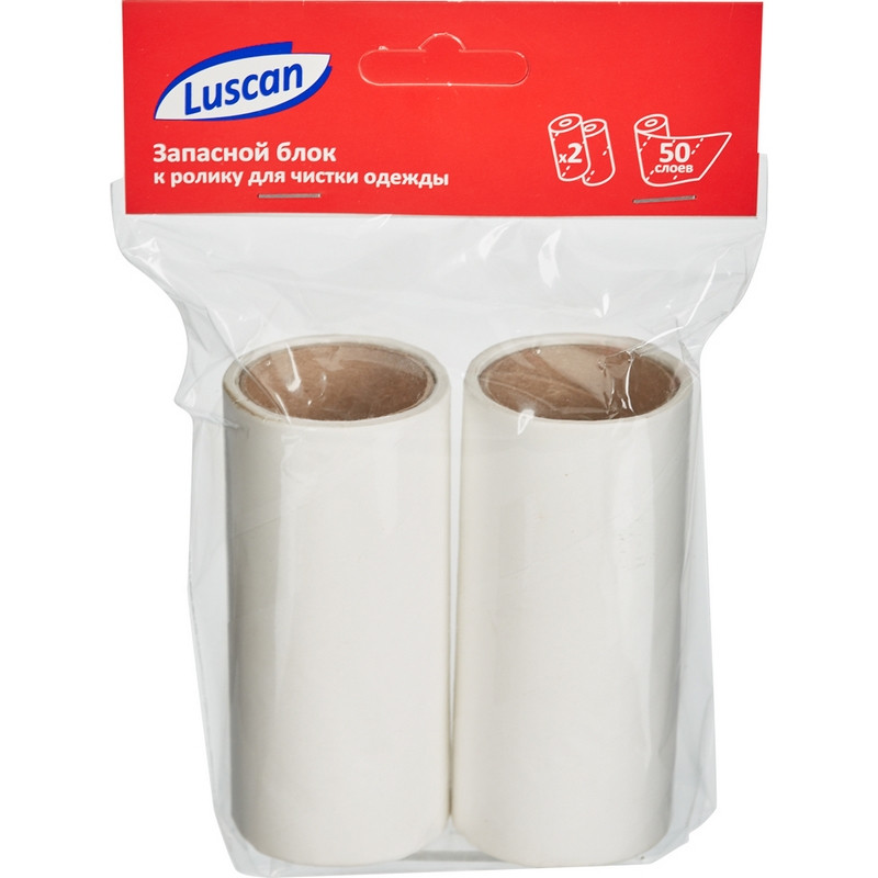 Ролик для чистки одежды Luscan запасной блок 2 х 50 л оптом