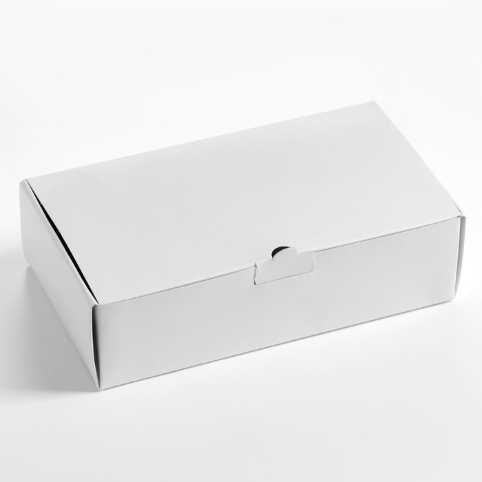 Коробка с замком, белая, 18 х 10 х 5 см оптом