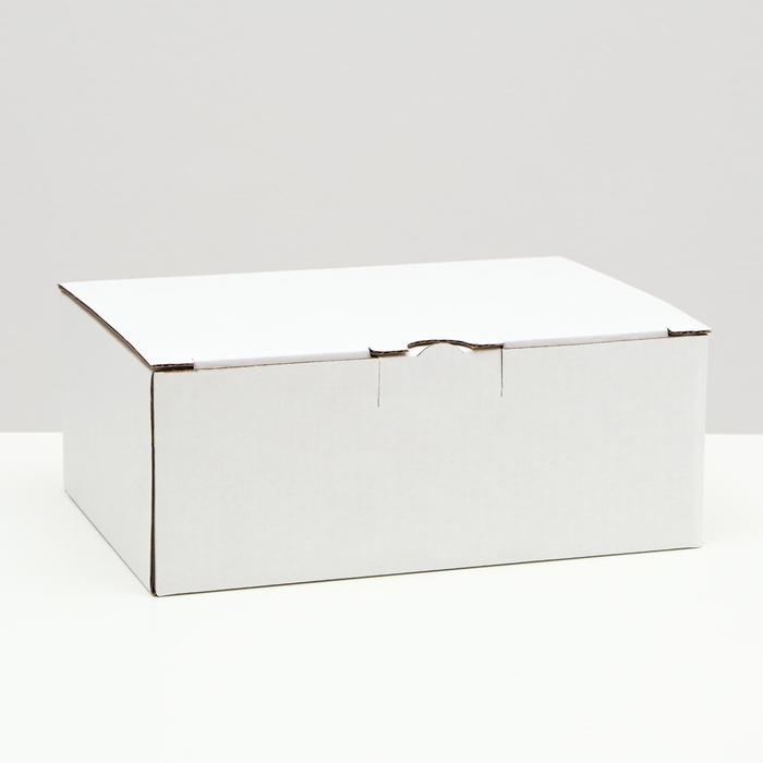 Коробка-пенал, белая, 26 х 19 х 10 см оптом