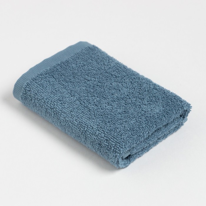 Полотенце махровое "Этель" 30*30 см, цв. голубой, 100% хлопок, 340 г/м2 оптом