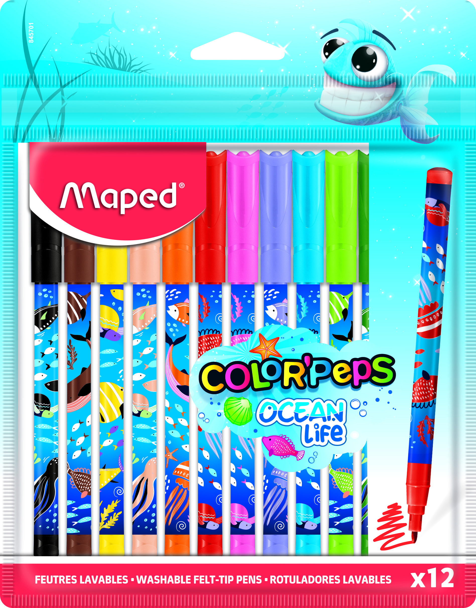  MAPED COLOR'PEPS OCEAN LIFE  12           